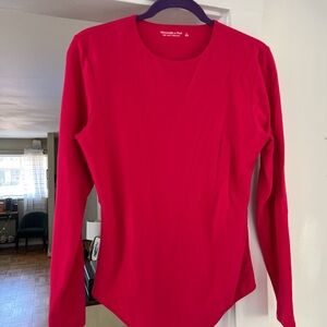 Abercrombie Soft A&F Collection Hot Pink bodysuit size L